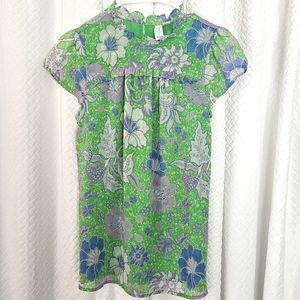 💵3/$20 Joie Green Flowy Boho Floral Print Blouse Sz Small